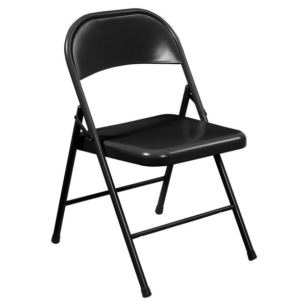 Officesource Steel Folding Chairs Steel Folding Chairs, 4PK 1601BK